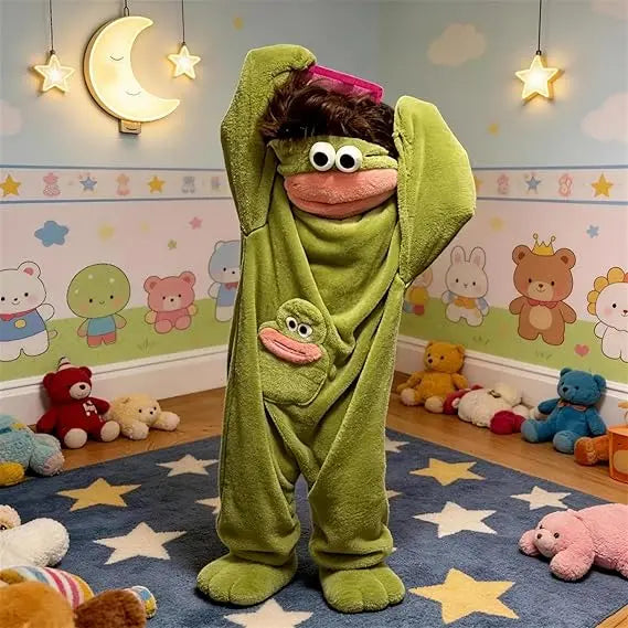 Msrlassn Cute Pajamas Wearable Blanket Hoodie