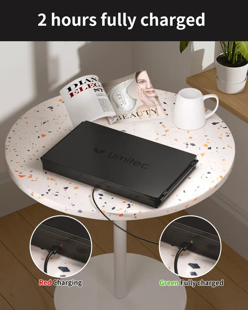 Umitec Adjustable LED 3-Way Trifold Mirror
